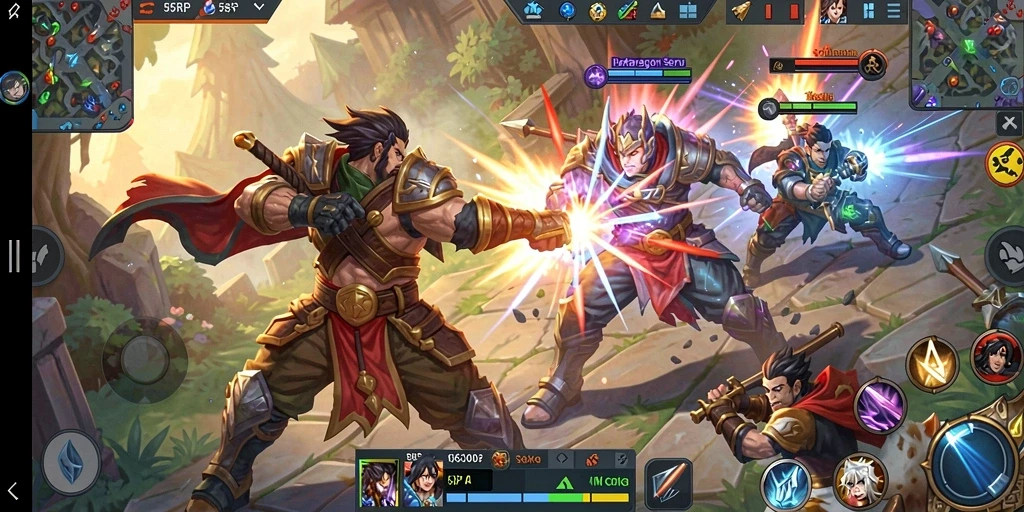 Tangkapan layar tampilan gameplay 55RP yang intens dan seru.