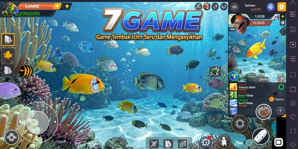 Screenshot gameplay Tembak Ikan yang menarik dari 7GAME.