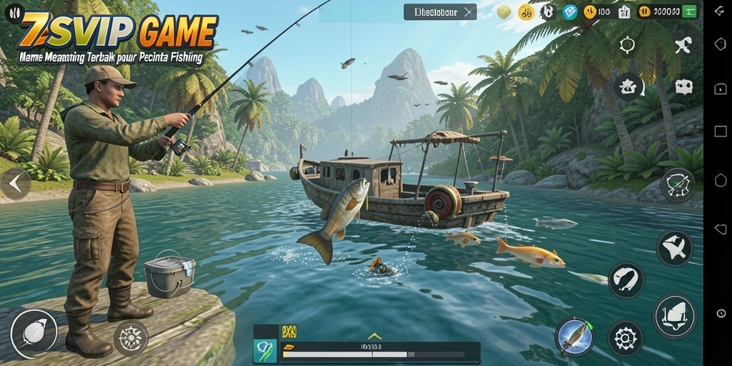 Tampilan gameplay Fishing yang menarik di 7SVIP.