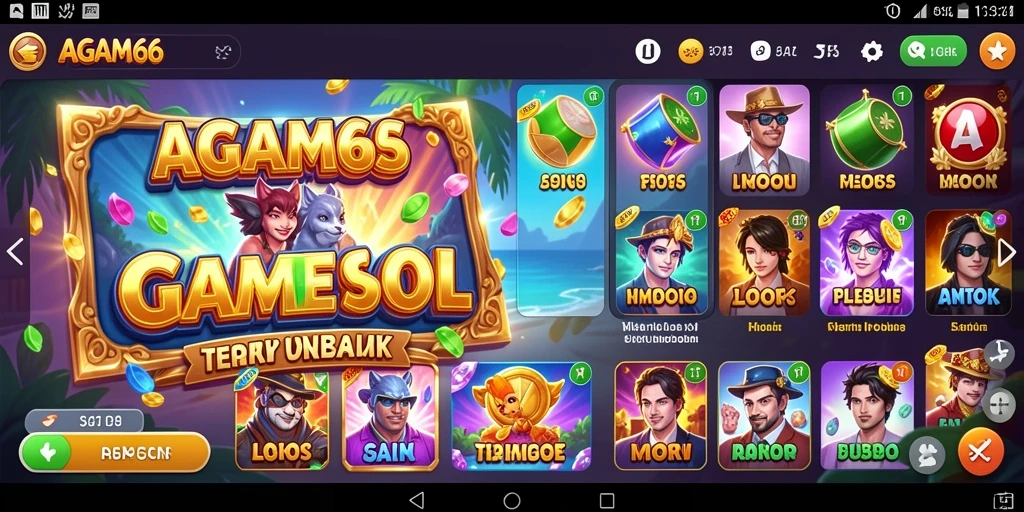 Screenshot AGAM66 menampilkan gameplay Slot yang mengasyikkan.