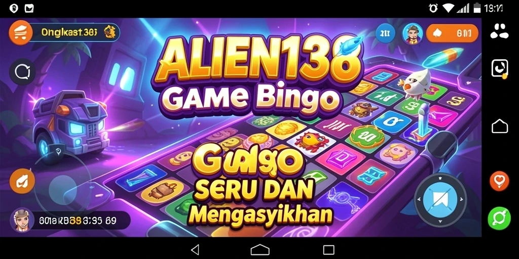 Tampilan gameplay Bingo yang seru dalam ALIEN138.