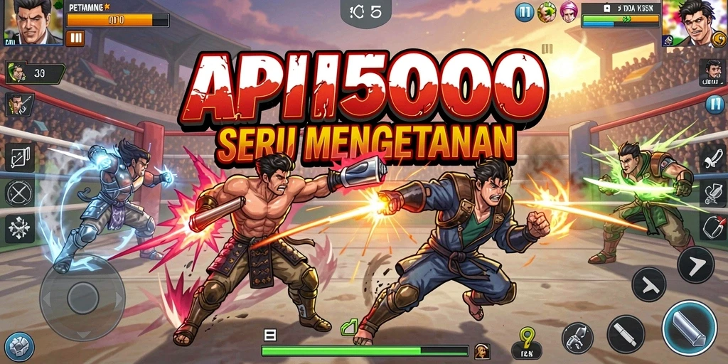 Gameplay seru dalam API5000 dengan aksi pertarungan yang mendebarkan.