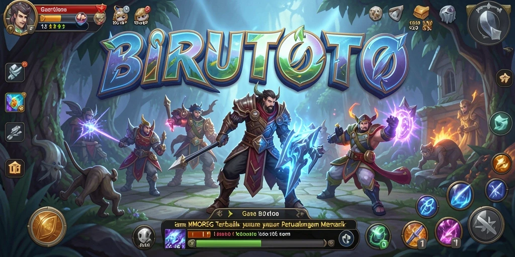 Gameplay BIRUTOTO dengan pertarungan yang seru dan grafis menawan.