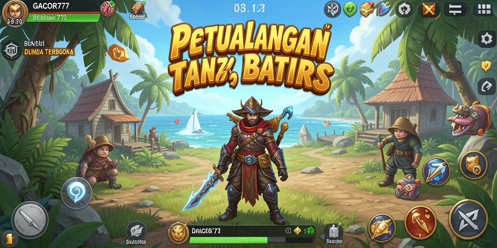 Tampilan gameplay GACOR777 dalam dunia terbuka yang luas dan menakjubkan.