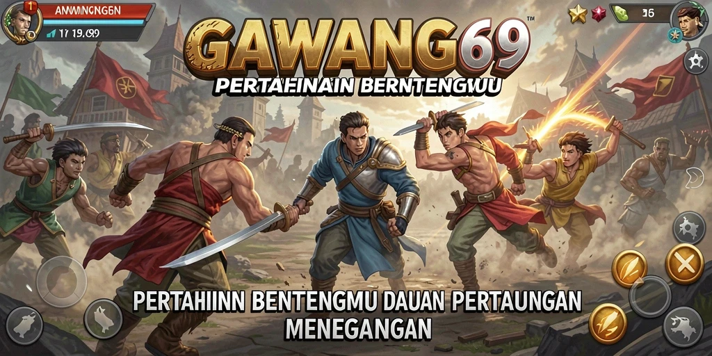 Gameplay menegangkan dalam GAWANG69 Tower Defense.