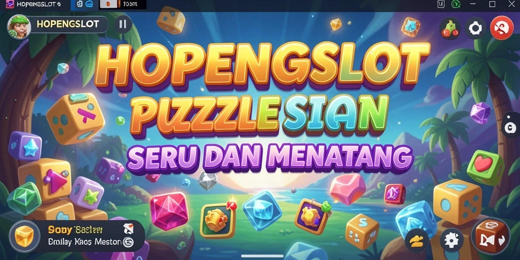Screenshot gameplay HOPENGSLOT yang menampilkan tantangan puzzle menarik.