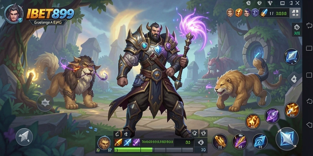 Tampilan gameplay dinamis dan seru di IBET899 dengan pertarungan ARPG.