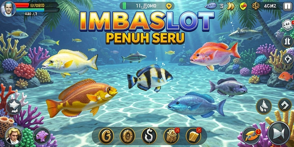 Tampilan menarik gameplay Tembak Ikan di IMBASLOT.