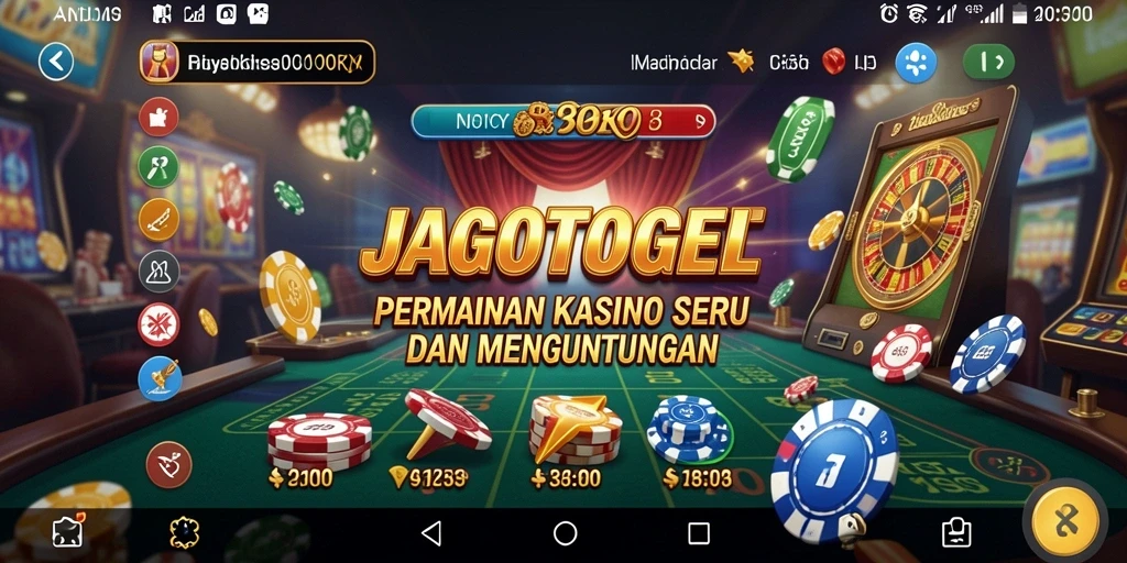 Screenshot utama JAGOTOGEL menampilkan gameplay kasino yang menghanyutkan.