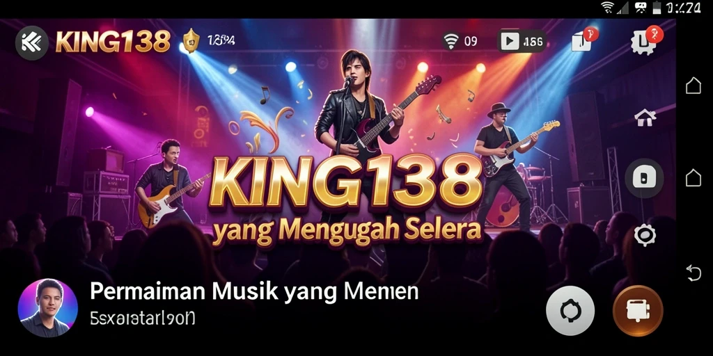 Tampilan gameplay musik yang interaktif dan menyenangkan.