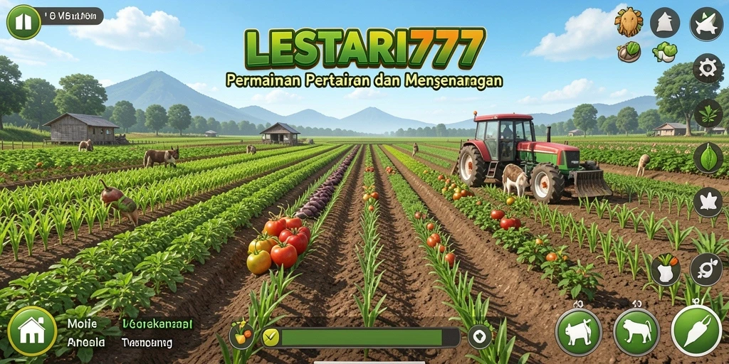 Tampilan menarik dari gameplay LESTARI777 yang menyuguhkan dunia pertanian.