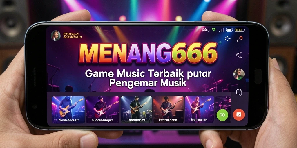 Tampilan gameplay seru dalam MENANG666 yang interaktif dengan musik.