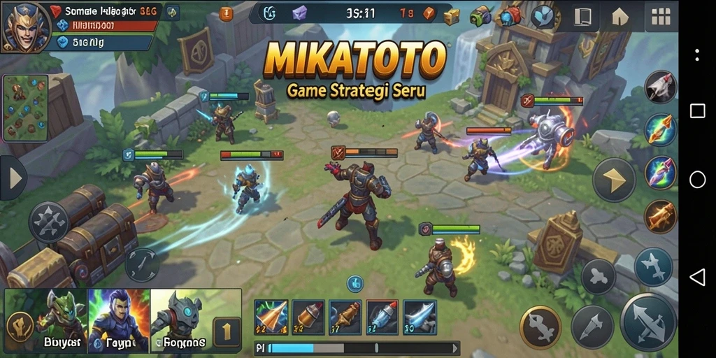 Tampilan gameplay seru di MIKATOTO yang menarik.