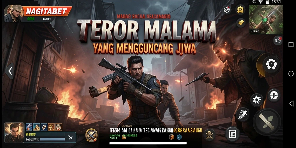Tampilan gameplay menakutkan dengan kegelapan yang mencekam.