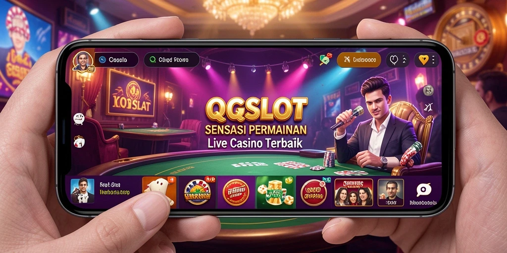 Gameplay QQSLOT Live Casino yang mendebarkan dan interaktif.