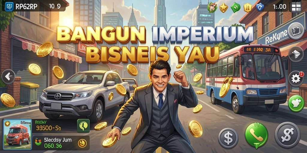 Tampilan gameplay RP62RP yang menawankan dengan elemen Tycoon.