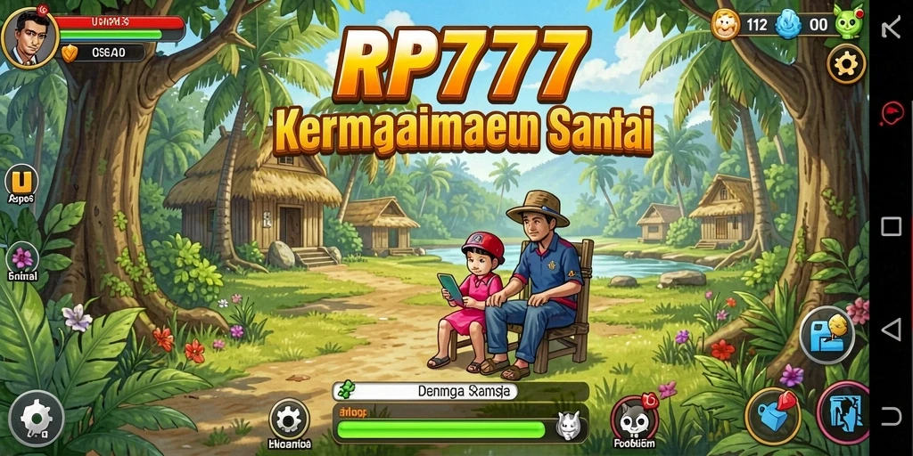 Tampilan gameplay seru dari RP777 yang menghibur.