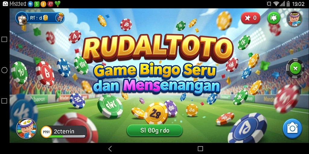 Screenshot gameplay RUDALTOTO menampilkan momen seru bermain Bingo.