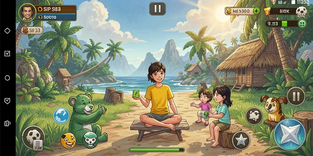 Screenshot gameplay SIP33 menampilkan karakter dan misi seru.