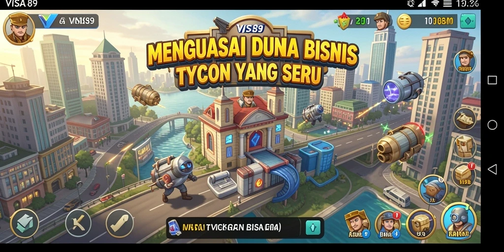 Screenshot utama VISA89 menampilkan berbagai aktivitas dalam mengelola bisnis.
